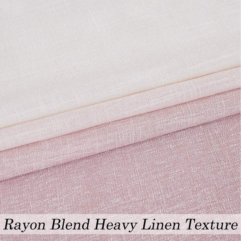 Central Park Mauve Ombre Door Curtain 100" Extra Wide Light Filtering Gradient Print on Rayon Blend Fabric Window Treatment for Sliding Patio Door with Grommetsï¼ŒCream White to Pinkï¼Œ100" x 84", 1 Panel - Image 3